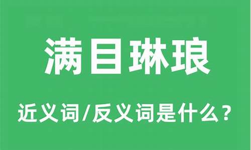 满目琳琅是什么意思解释_满目琳琅是什么意思解释一下