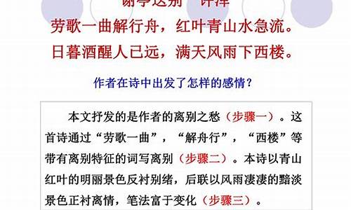 古代诗歌鉴赏答题技巧_古代诗歌鉴赏答题技巧和方法