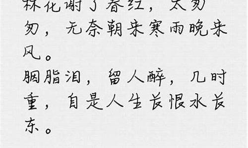 自是人生长恨水长东什么意思_自是人生长恨水长东是什么意思